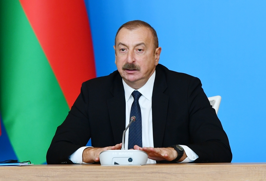 إلهام علييف: أذربيجان صدرت 19 مليار متر مكعب من الغاز الطبيعي الى الأسواق العالمية في العام الماضي