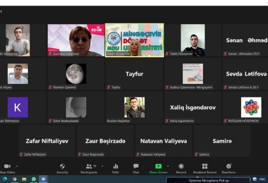 Mingəçevir Dövlət Universitetində “YouthTech” layihəsi reallaşdırılıb