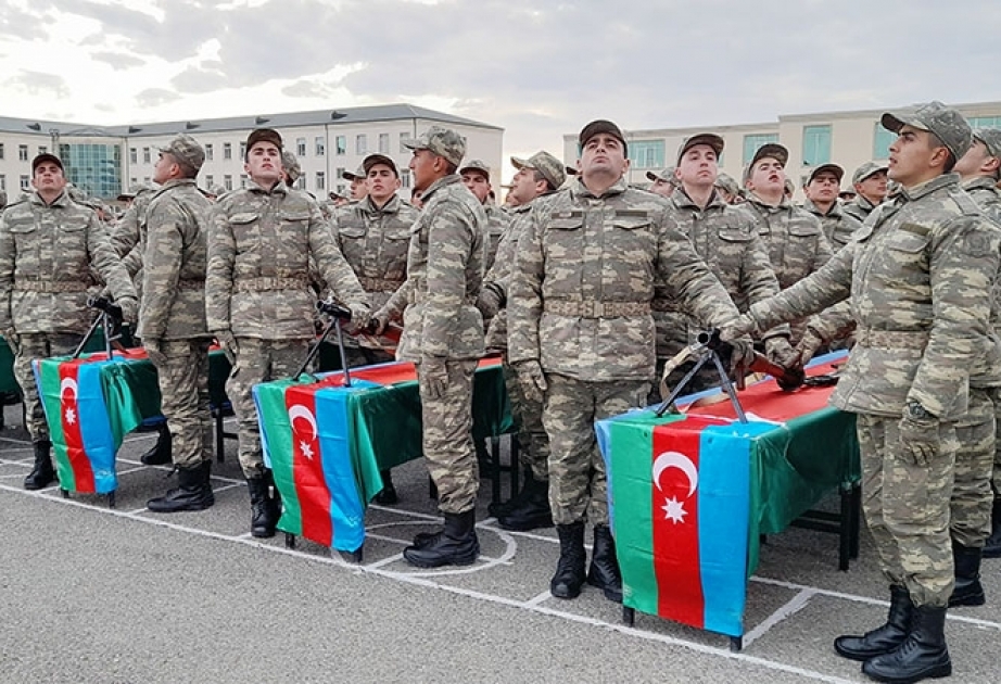 Azərbaycan Ordusunda andiçmə mərasimləri keçirilib VİDEO