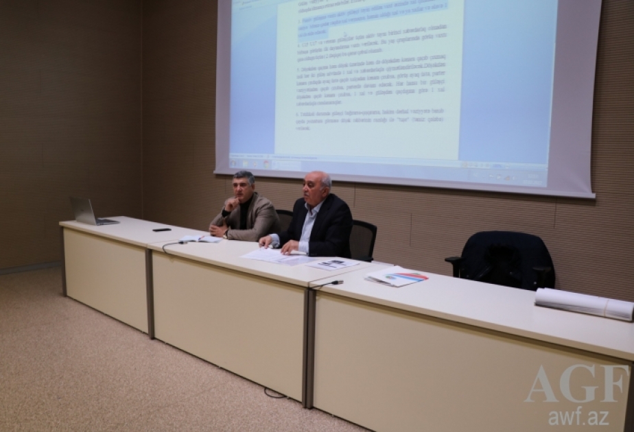 Azərbaycan çempionatı ərəfəsində hakimlərin və məşqçilərin seminarı keçirilib