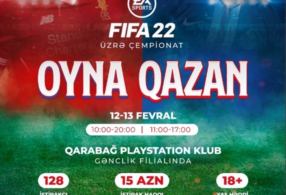 “Qarabagh Game Center” və “MVP Sports” FIFA22 oyunu üzrə yeni turnir keçirəcəklər