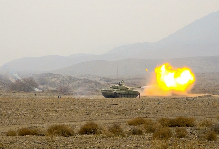 Azerbaijan’s Defense Ministry: One of the tank units was suddenly inspected by the Central Staff of the Combined Arms Army