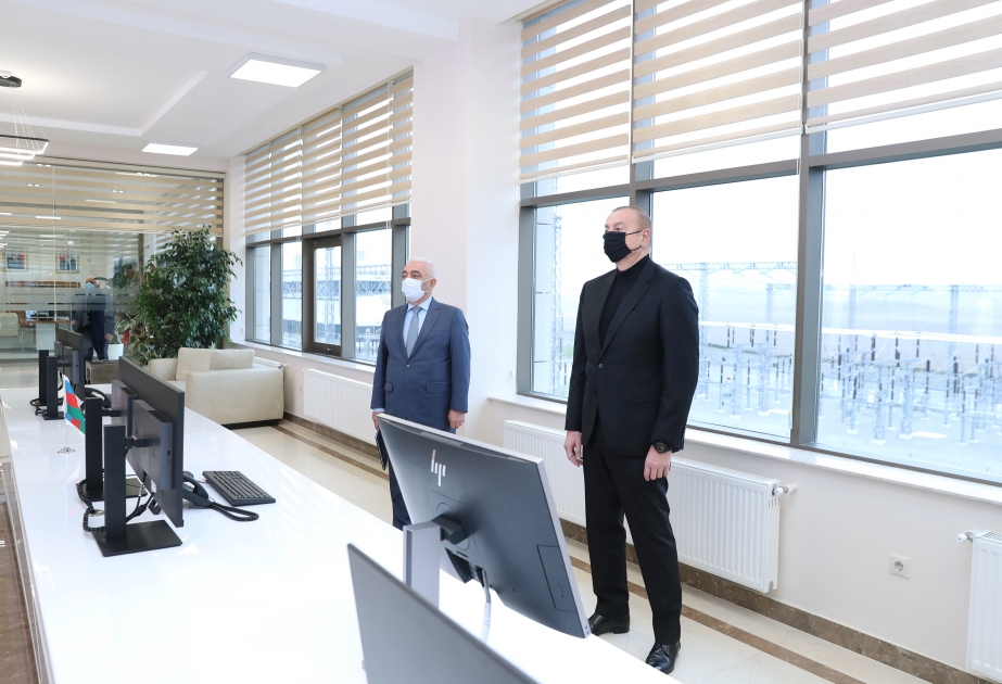 Prezident İlham Əliyev “Qobu” Enerji Qovşağının açılışında iştirak edib  Dövlətimizin başçısı AZƏRTAC-a müsahibə verib YENİLƏNİB-2 VİDEO