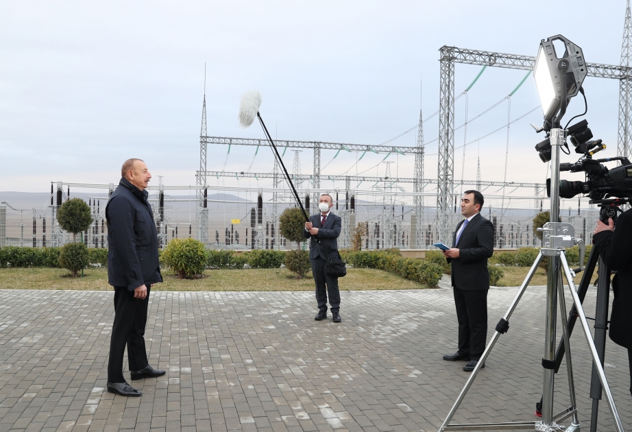 Le président Ilham Aliyev : La construction d’immenses infrastructures électriques montre notre fort potentiel
