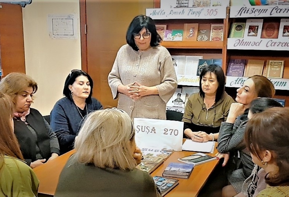 Kitabxanada “Şuşa həqiqətləri” adlı tədbir təşkil olunub