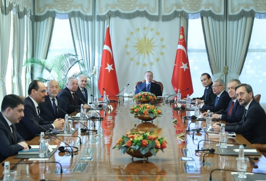 Президент Турции принял членов Совета аксаккалов Организации тюркских государств