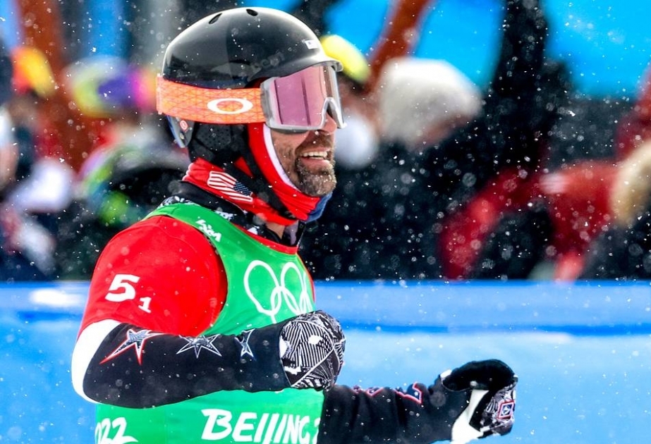 Amerikalı idmançılar Pekin Olimpiadasında snoubord-kross qarışıq komanda yarışının qalibi olublar
