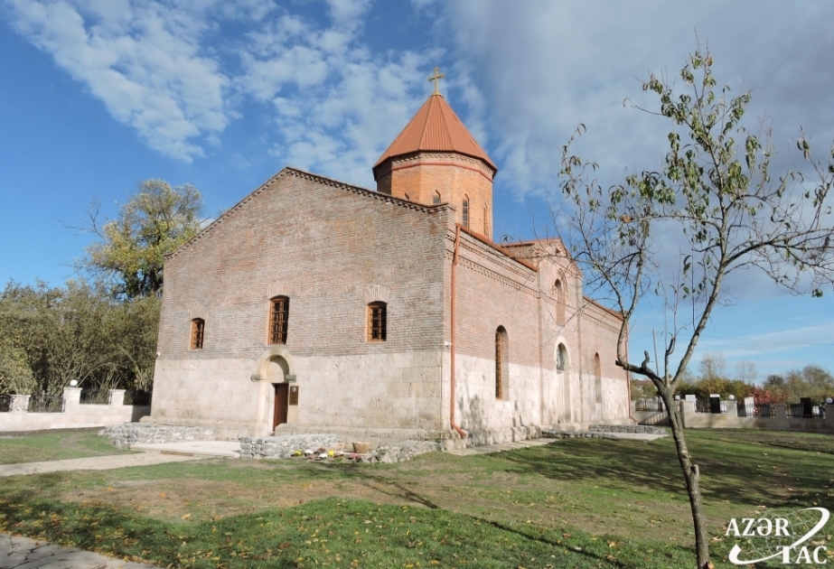Albanische Kirche der Heiligen Jungfrau Maria im Dorf Nij in Gabala