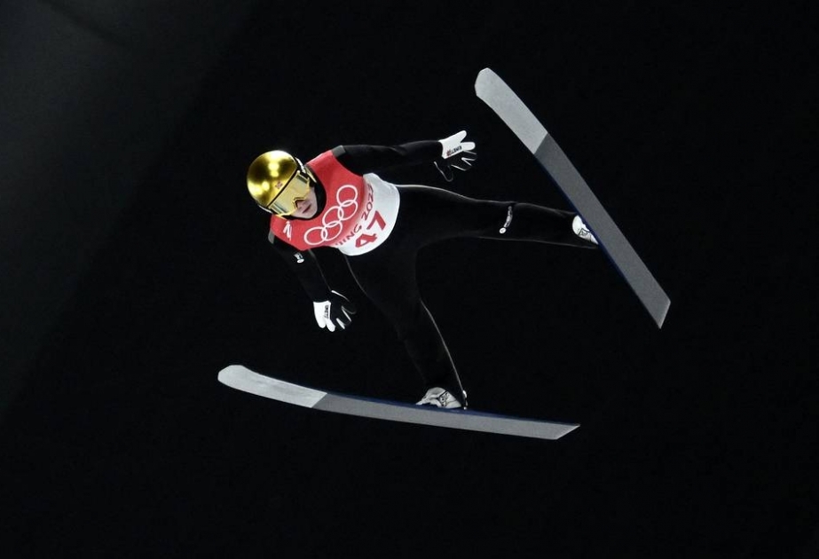Norveç təmsilçisi Pekin Olimpiadasında tramplindən xizəklə tullanma yarışında qızıl medal qazanıb