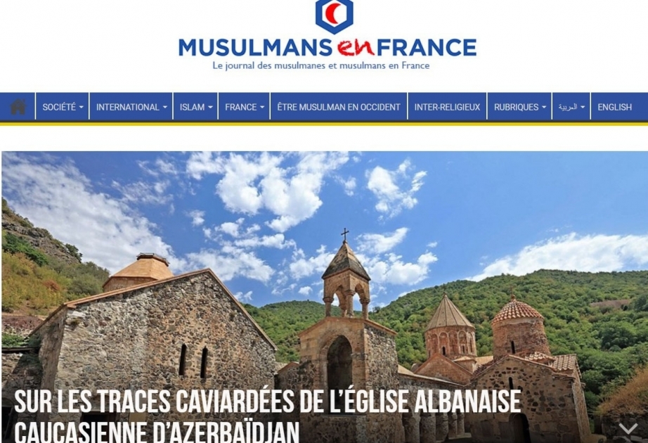Un site français publie un article sur les monuments religieux albaniens en Azerbaïdjan