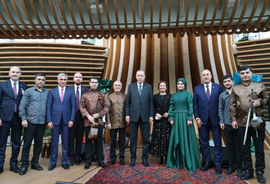 Turkish President Recep Tayyip Erdogan visits Azerbaijan pavilion at Expo 2020 Dubai VIDEO