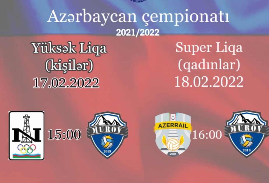 Voleybol üzrə Azərbaycan çempionatlarında növbəti dövrələrin start vaxtı bəlli olub