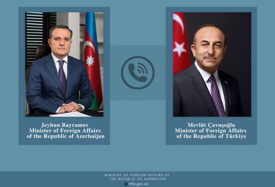 مكالمة هاتفية بين وزيري خارجية أذربيجان وتركيا