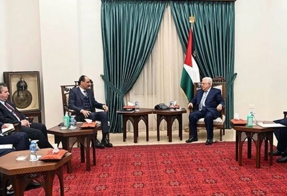 Palestinian President Abbas receives Turkish delegation in Ramallah