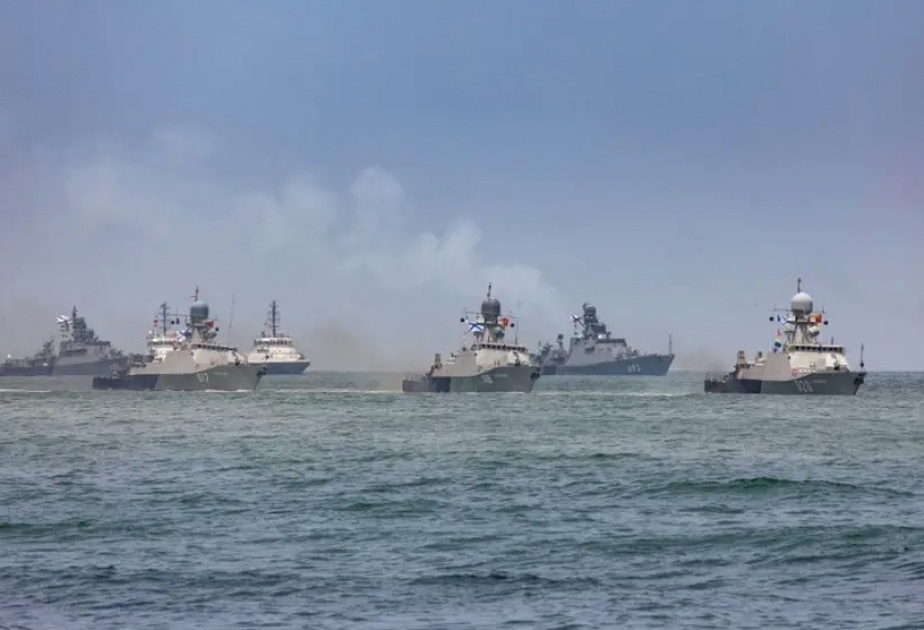 Россия проводит учения в Каспийском море