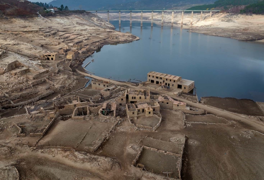 Ghost village emerges in Spain as drought empties reservoir