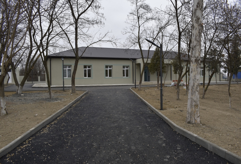 В поселке «Алибейли-2» Агдама капитально отремонтировано здание школы ВИДЕО