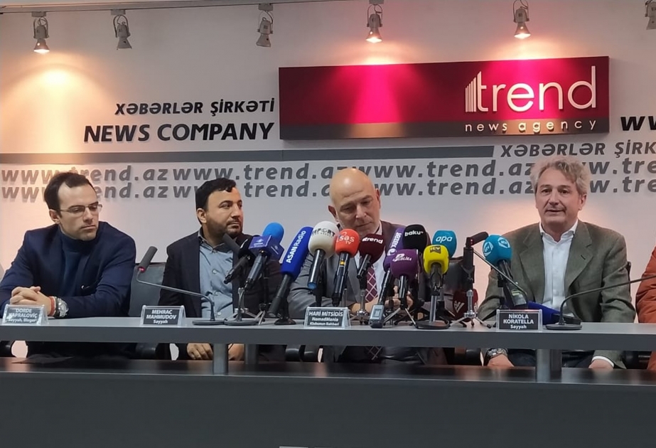 Azərbaycanda səfərdə olan beynəlxalq səyahətçilərin mətbuat konfransı keçirilib