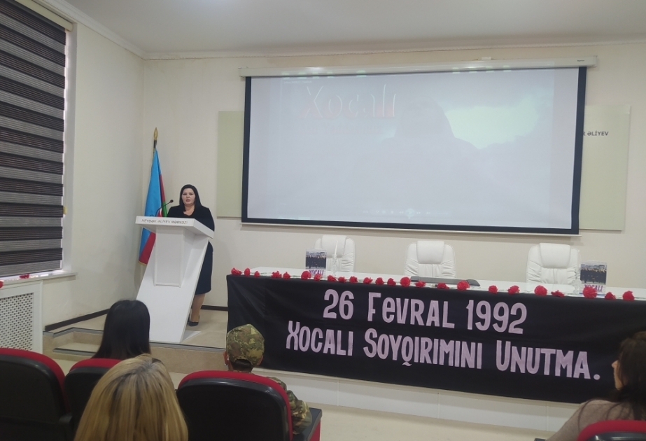 Ermənilərin Xocalıda dinc sakinlərə qarşı törətdiyi qətliam insanlıq adına ləkədir