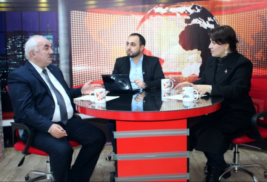 AZƏRTAC-ın xüsusi müxbiri Gürcüstanın internet televiziyasında Xocalı soyqırımı ilə bağlı çıxış edib