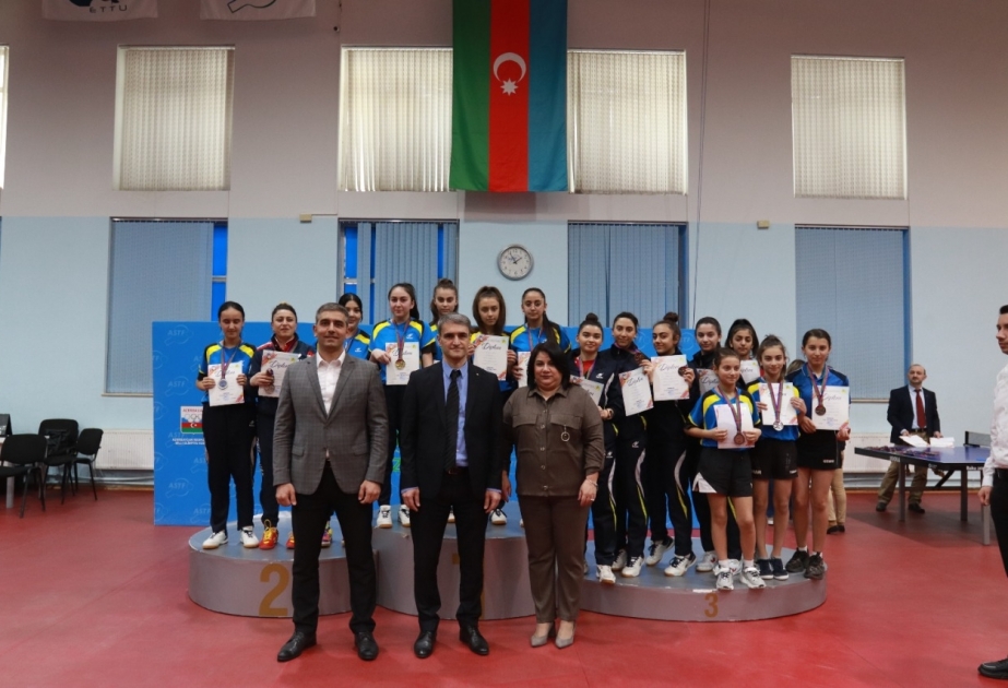 Stolüstü tennis üzrə Azərbaycan çempionatının qalibləri müəyyənləşib