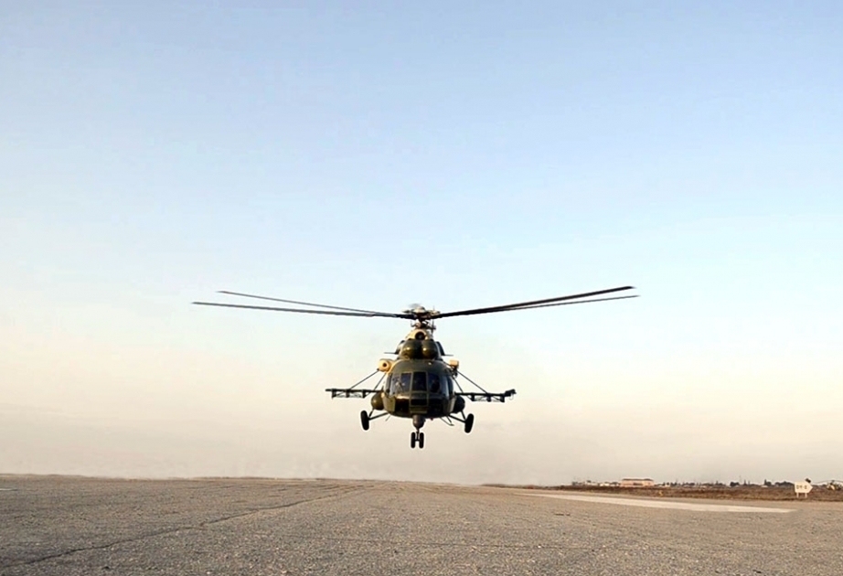 Se realizó entrenamiento de vuelo de las tripulaciones de los helicópteros