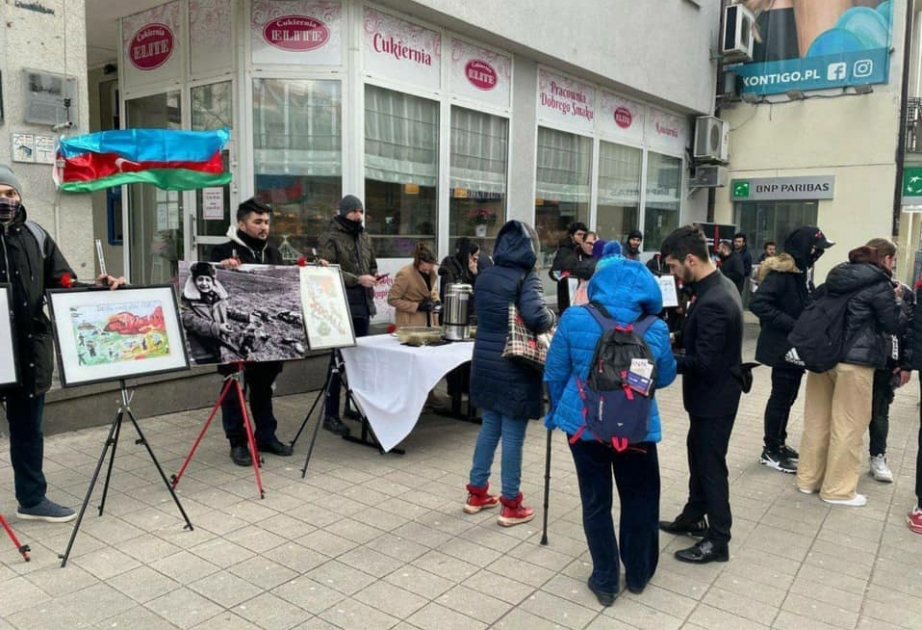 В польском городе Познань организована санкционированная акция в связи с 30-летней годовщиной Ходжалинской трагедии