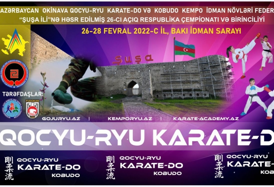 Qocyu-ryu karate-do üzrə respublika çempionatı və birinciliyi keçiriləcək
