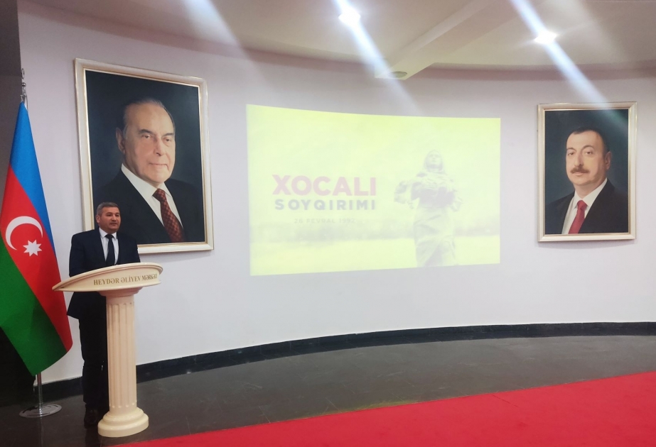 Suraxanı rayon Heydər Əliyev Mərkəzində Xocalı soyqırımı qurbanlarının xatirəsi anılıb