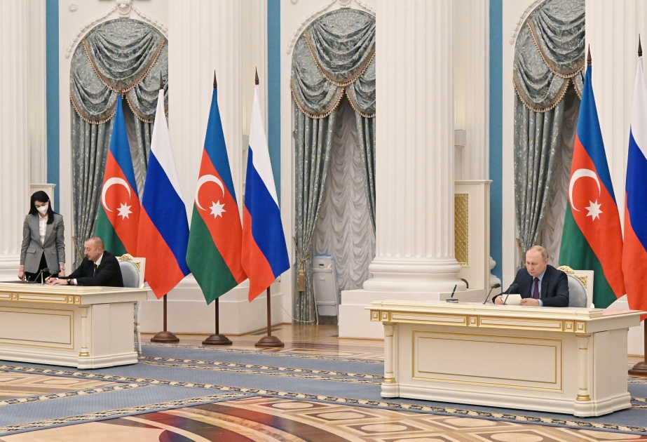 Declaration on “Allied Interaction between the Republic of Azerbaijan and the Russian Federation” was signed in Moscow VIDEO
