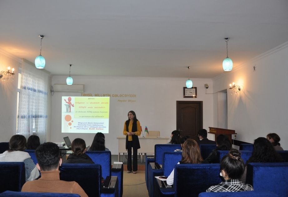 Mingəçevir Dövlət Universitetində natiqlik təlimlərinə start verilib