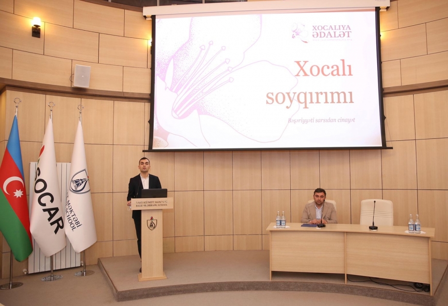 Tələbələr Xocalı soyqırımı şahidləri ilə görüşüblər