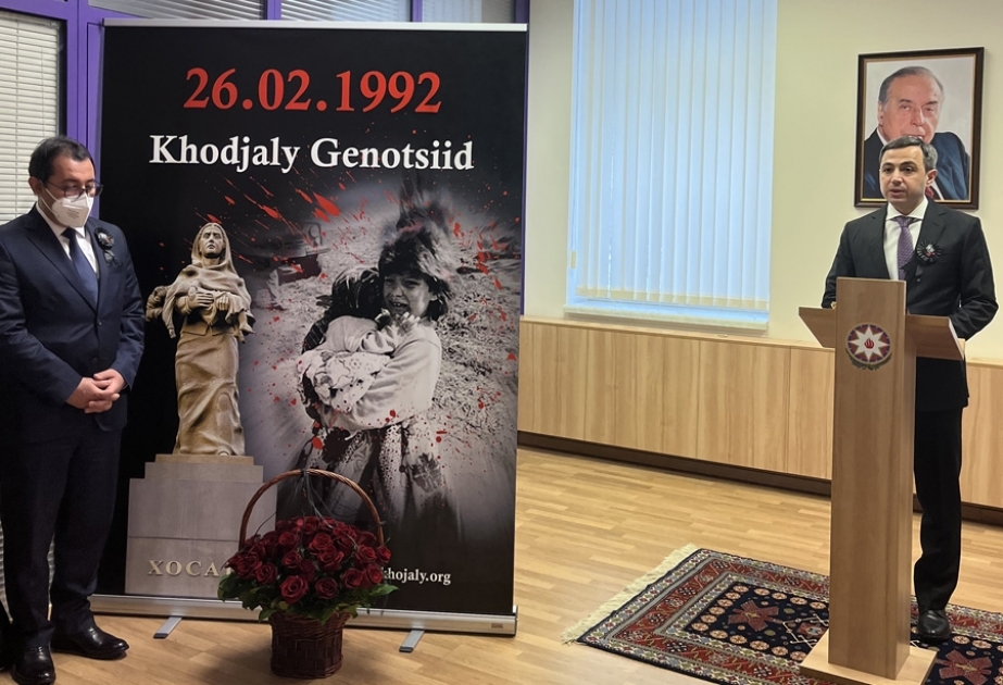 Estoniyada Xocalı soyqırımı qurbanlarının xatirəsi anılıb VİDEO