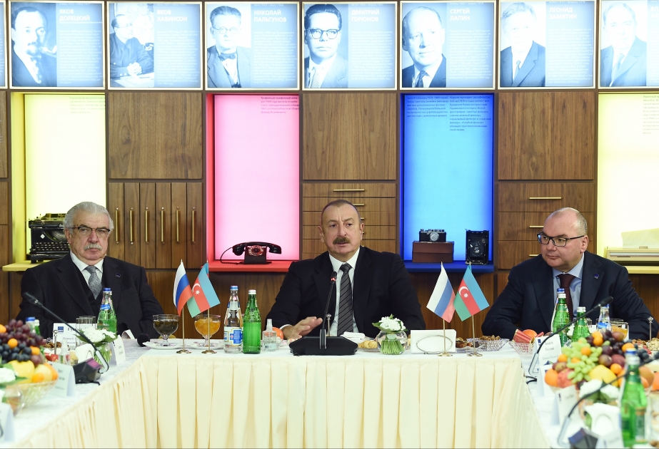 Prezident İlham Əliyev TASS agentliyində Rusiyanın aparıcı KİV-lərinin rəhbərləri ilə görüşüb YENİLƏNİB -1 VİDEO