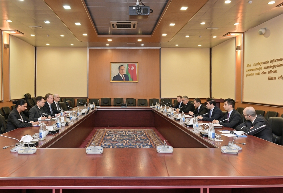 Azerbaijan`s Minister of Digital Development and Transport meets with President of World Economic Forum