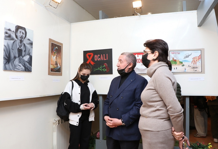 Memarlıq və İnşaat Universitetində “Xocalı tələbələrin gözü ilə” adlı sərgi təşkil olunub