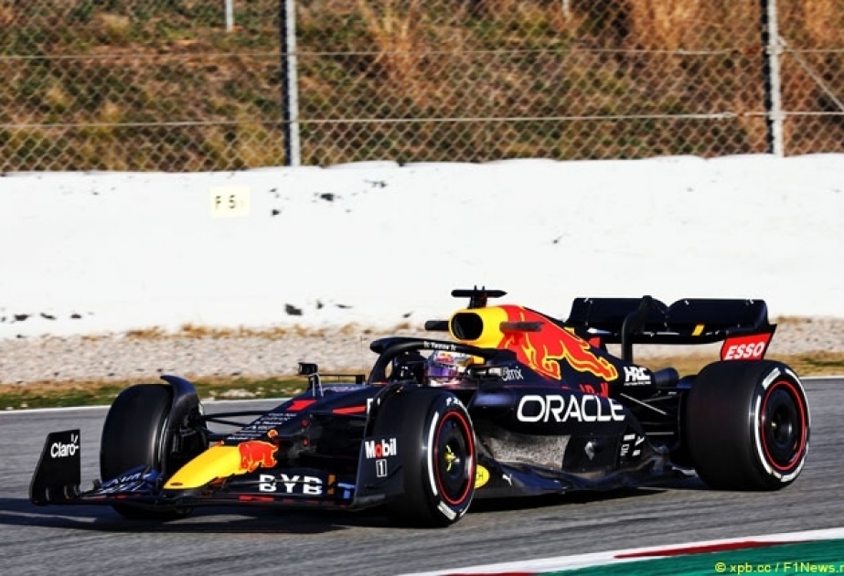 Red Bull's radical new RB18 breaks cover in Barcelona F1 test