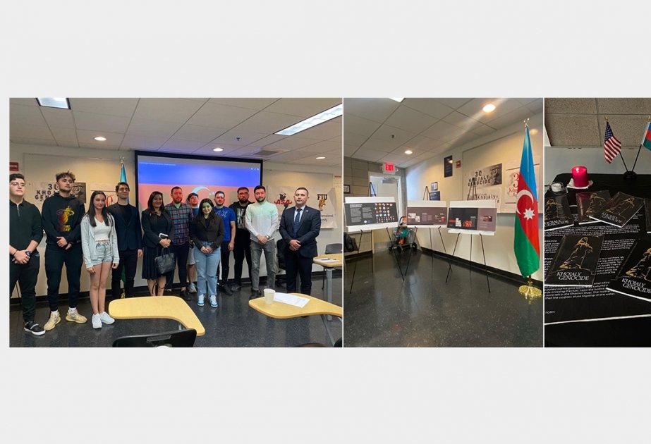 Florida Beynəlxalq Universitetinin tələbələri Xocalı soyqırımı haqqında məlumatlandırılıb