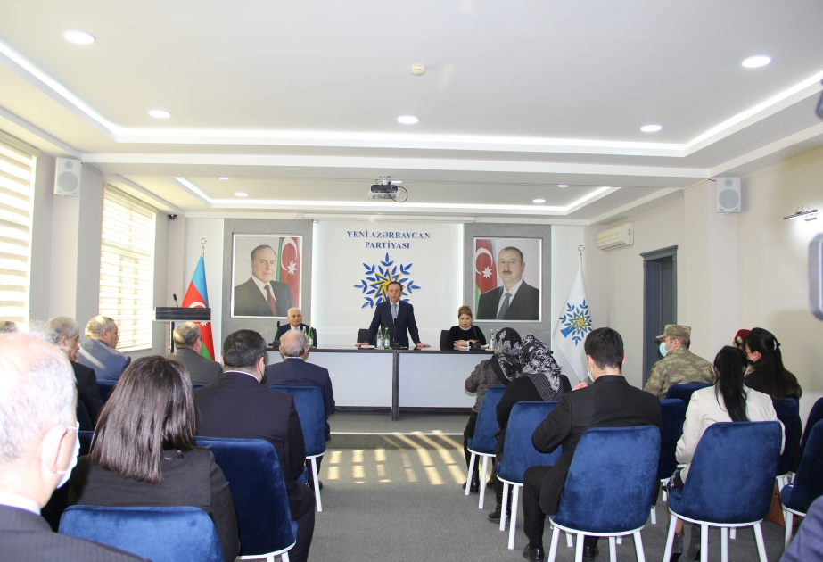YAP Nərimanov rayon təşkilatında Xocalı soyqırımının 30-cu ildönümünə həsr olunmuş tədbir keçirilib