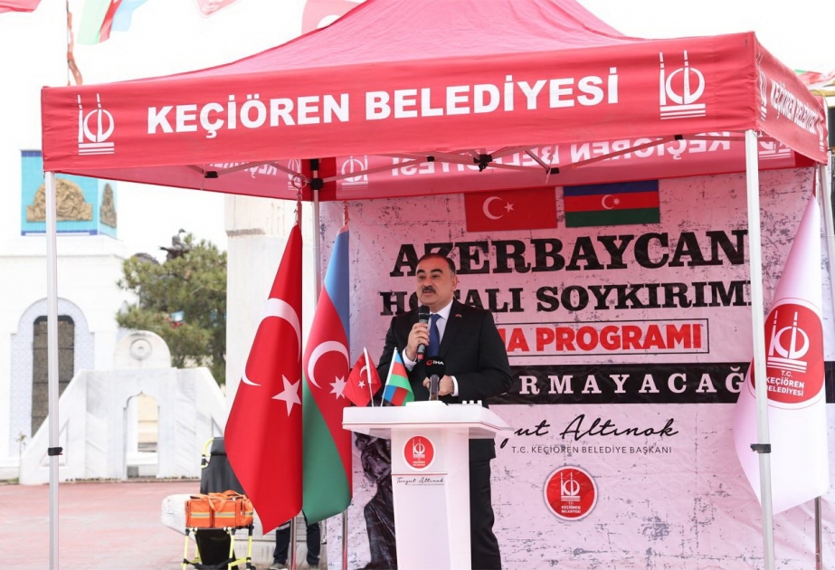 Xocalı soyqırımı qurbanlarının xatirəsi Ankarada ehtiramla yad olunub