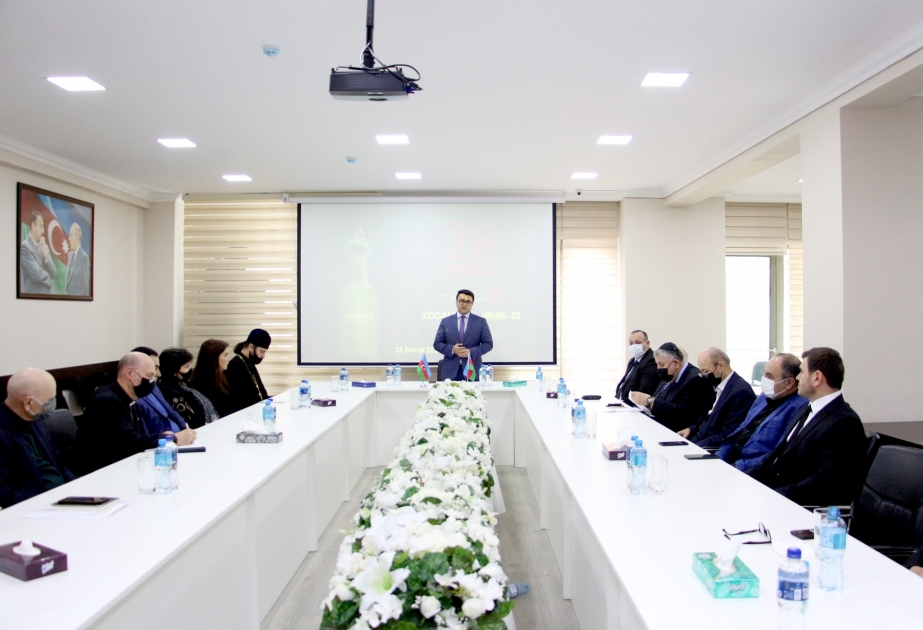 Multikulturalizm Mərkəzində Xocalı soyqırımı ilə bağlı anım tədbiri keçirilib