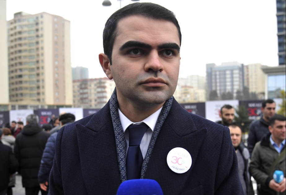YAP Gənclər Birliyinin sədri: Ermənilərin törətdikləri Xocalı qətliamı ötən əsrin ən böyük faciələrindən biridir
