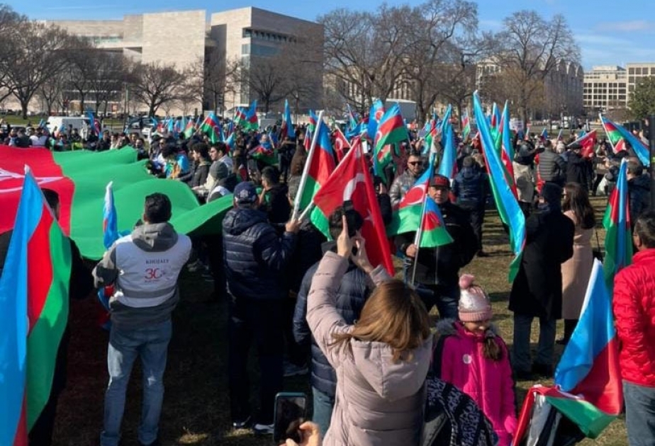 Vaşinqtonda Ümumamerika Xocalı mitinqi keçirilib