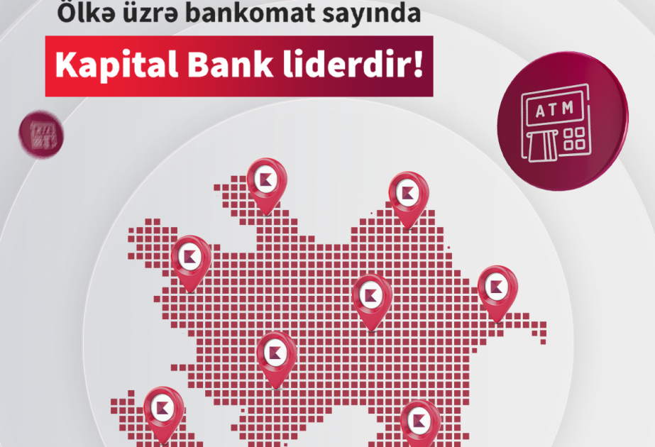 ®  Kapital Bank — банк с самым большим количеством банкоматов в стране