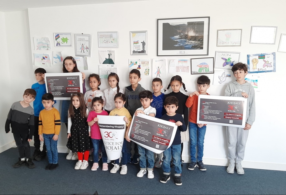 Nantdakı “Qarabağ” məktəbində Xocalı soyqırımına həsr edilmiş anım dərsi keçirilib