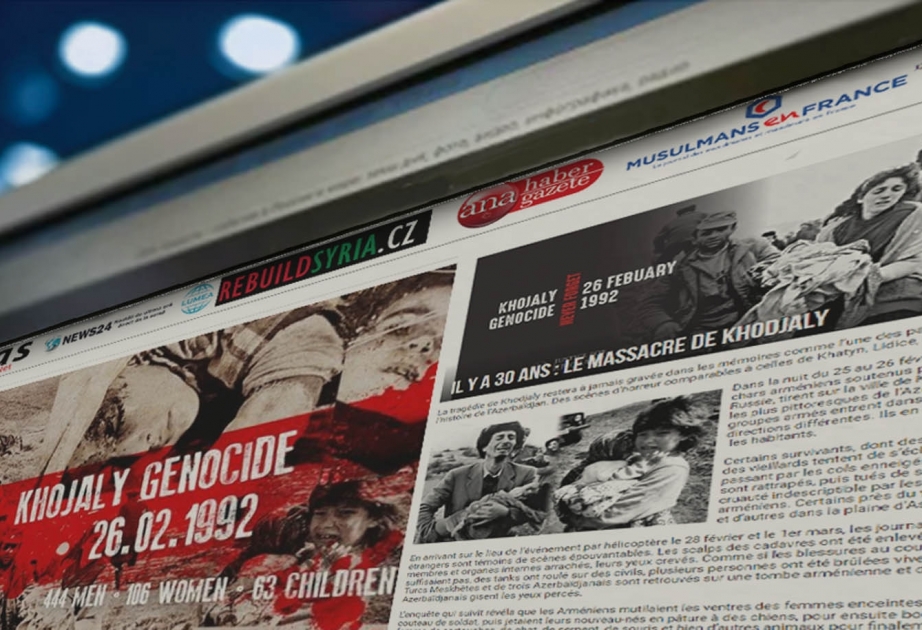 “Qanlı tarix – Xocalı soyqırımı” videoçarxı xarici KİV-də