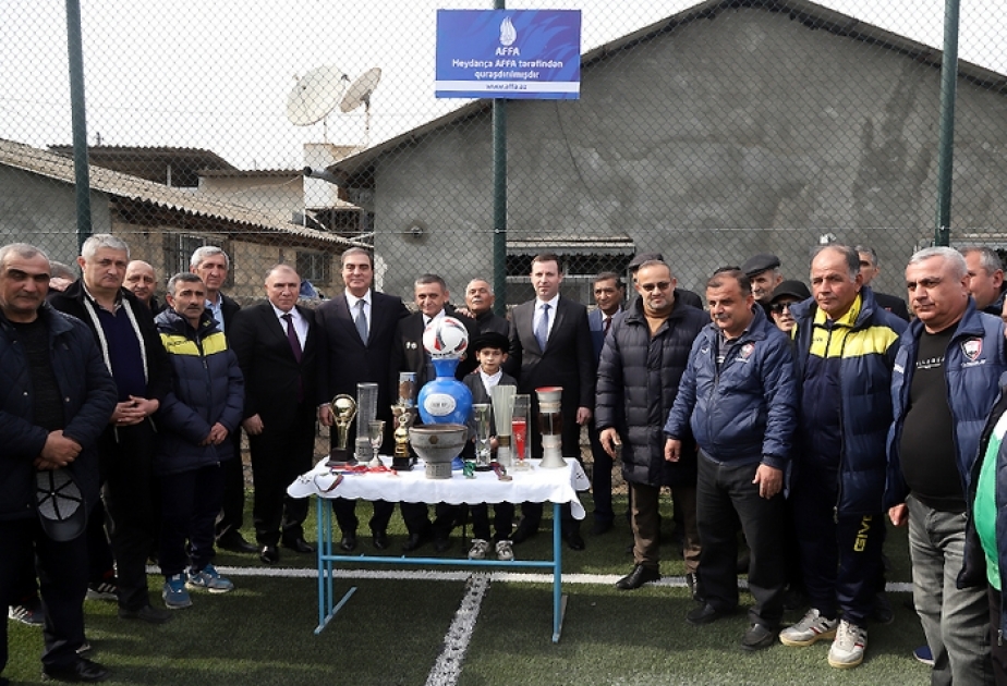 Gəncədə AFFA tərəfindən inşa olunmuş daha bir süni örtüklü meydança istifadəyə verilib