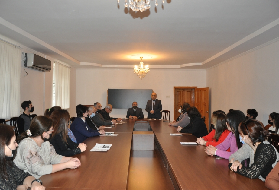 Mingəçevir Dövlət Universitetində ideoloji maarifləndirmə çərçivəsində növbəti seminar keçirilib