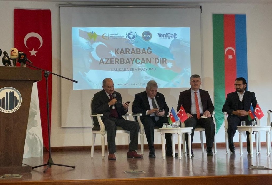 "Qarabağ Azərbaycandır!" Birinci Ankara Simpoziumunda Azərbaycan-Türkiyə münasibətləri yüksək dəyərləndirilib