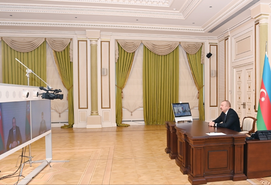 President Ilham Aliyev received in video format Shahin Seyidzade on his appointment as Chairman of Board of Icharishahar State Historical and Architectural Reserve VIDEO